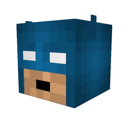 Kottens Minecraft avatar head, 3D render