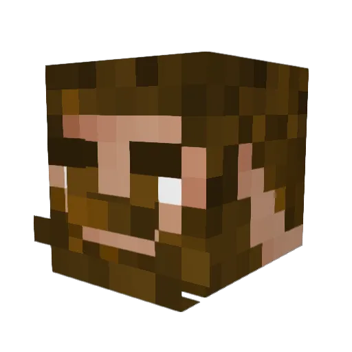 Kottos Minecraft avatar head, 3D render