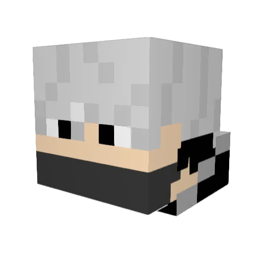 Kotu1212 Minecraft avatar head, 3D render