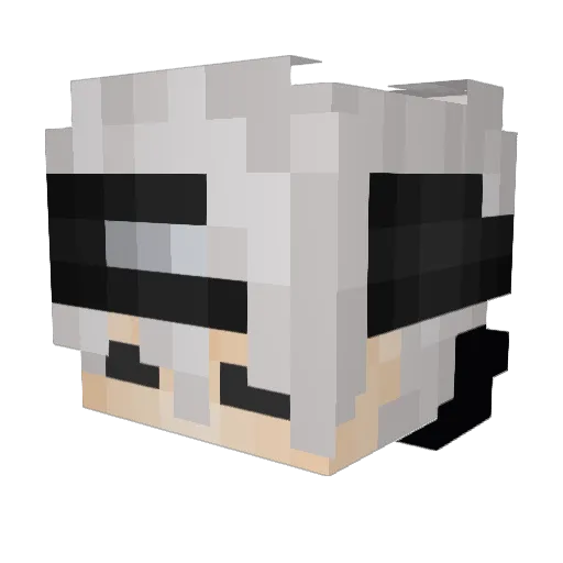 Kotu_KD Minecraft avatar head, 3D render