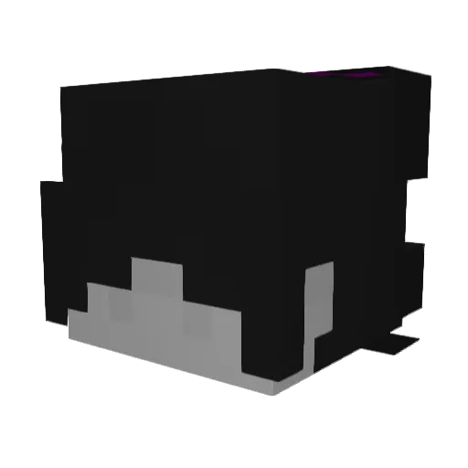 Kotykx Minecraft avatar head, 3D render