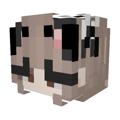 Kotzbaer Minecraft avatar head, 3D render