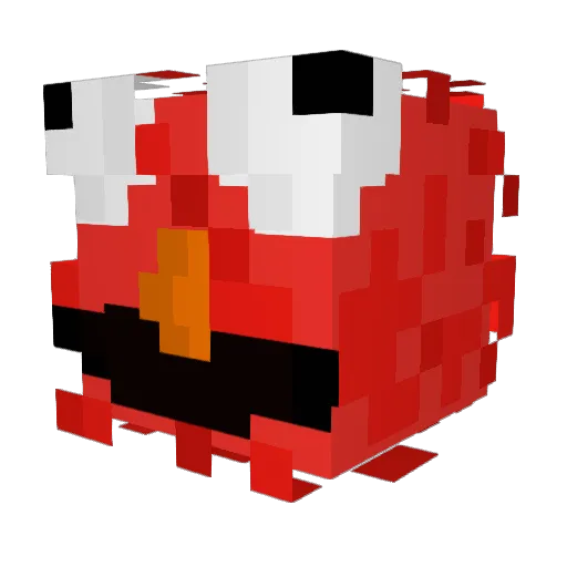 Kotzell Minecraft avatar head, 3D render