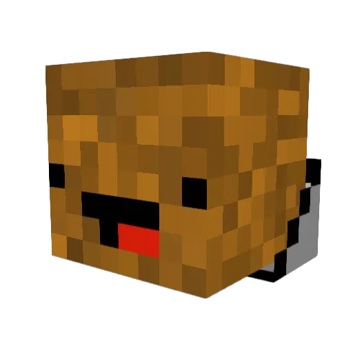 Kotzkartoffel Minecraft avatar head, 3D render