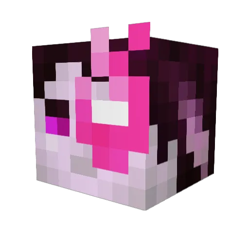 Kouack Minecraft avatar head, 3D render