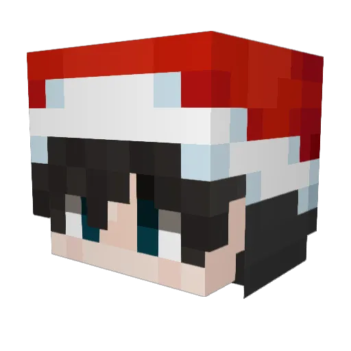Koubi26 Minecraft avatar head, 3D render