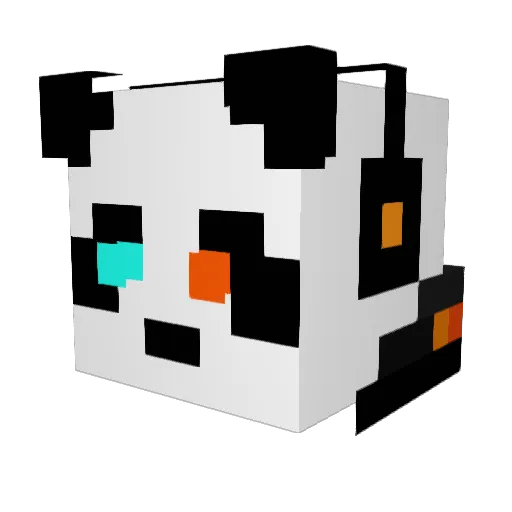 KouchiGuy Minecraft avatar head, 3D render