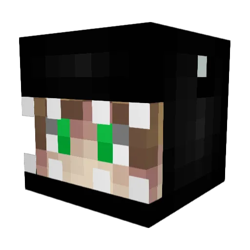 Koucs Minecraft avatar head, 3D render