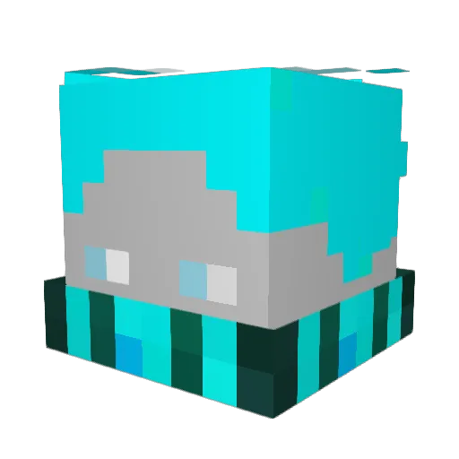 KoudeKletser Minecraft avatar head, 3D render