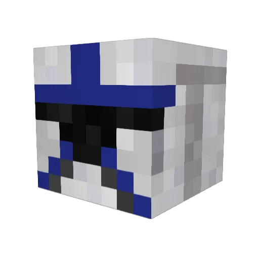 Koudyyy Minecraft avatar head, 3D render