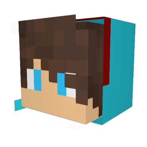 Koukun118 Minecraft avatar head, 3D render
