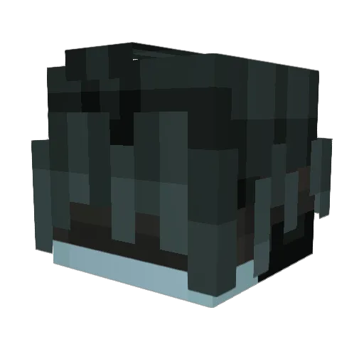Koumuss Minecraft avatar head, 3D render