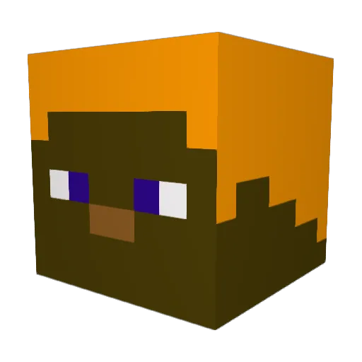 Kounosuke45 Minecraft avatar head, 3D render