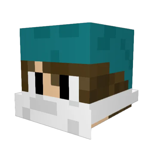 Koupla Minecraft avatar head, 3D render