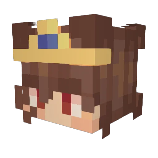 KourageousKitten Minecraft avatar head, 3D render