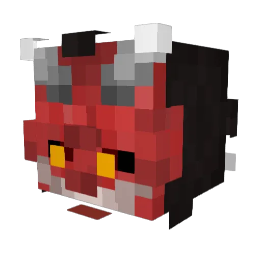 Kourke Minecraft avatar head, 3D render