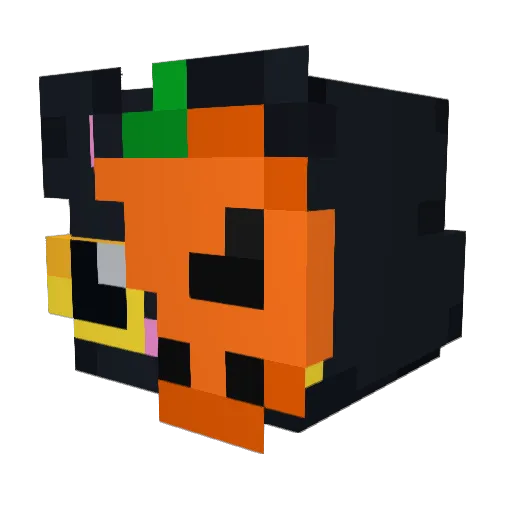 Kourte Minecraft avatar head, 3D render
