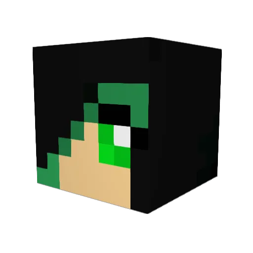 Kousa Minecraft avatar head, 3D render