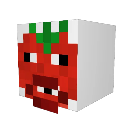 Kousgard Minecraft avatar head, 3D render