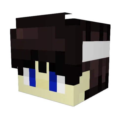 Kouthem Minecraft avatar head, 3D render