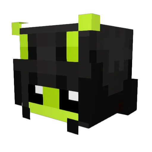 Koutos Minecraft avatar head, 3D render