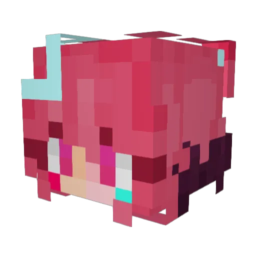 Koutsmaister Minecraft avatar head, 3D render