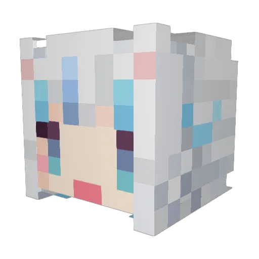 Kovalchuk Minecraft avatar head, 3D render