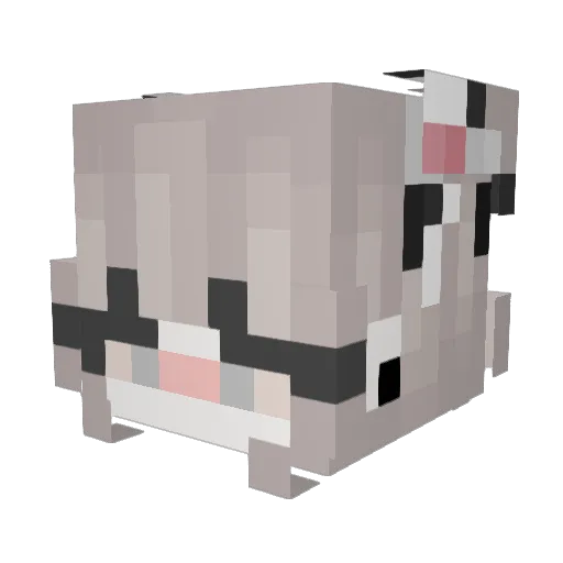Kovaleria Minecraft avatar head, 3D render