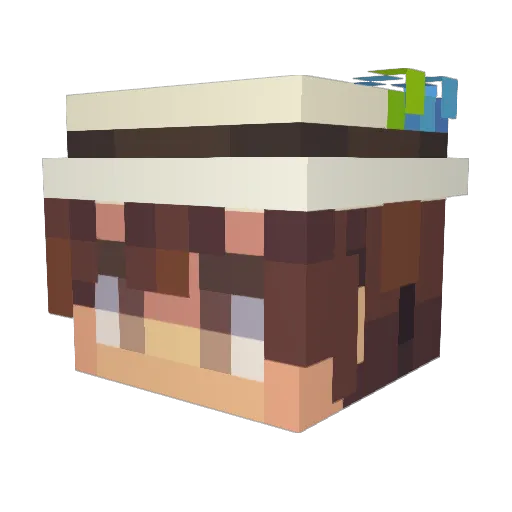 Kovaq0161 Minecraft avatar head, 3D render