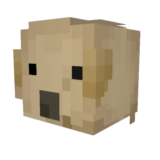 Kovascove Minecraft avatar head, 3D render