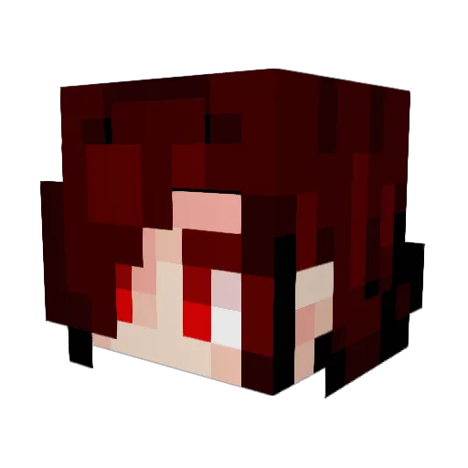 KovlG Minecraft avatar head, 3D render