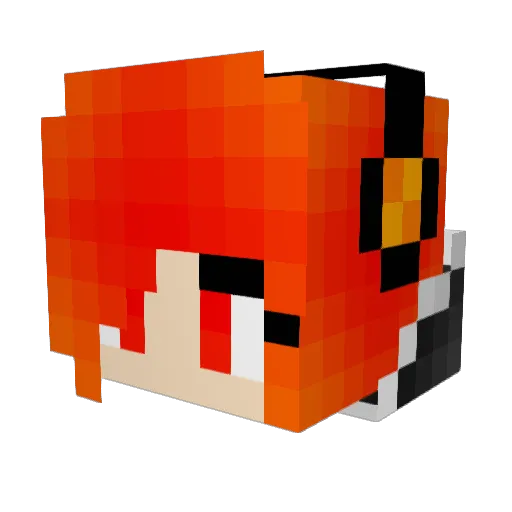 Kovnica Minecraft avatar head, 3D render