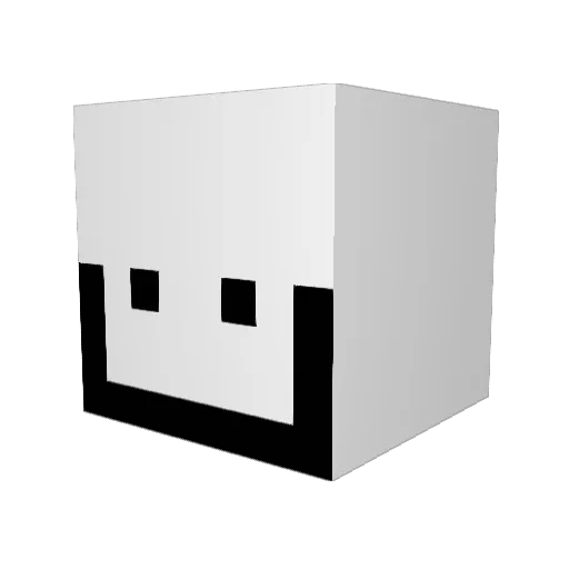 Kovos Minecraft avatar head, 3D render