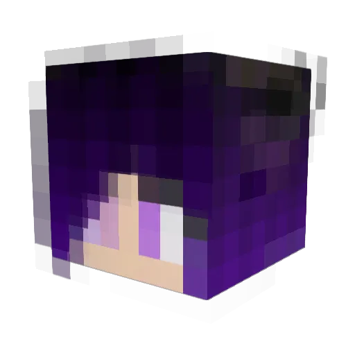 KovuWolf Minecraft avatar head, 3D render