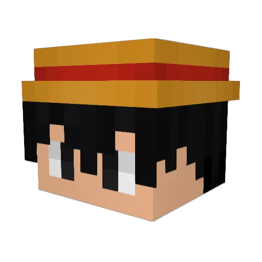 Kovvey Minecraft avatar head, 3D render