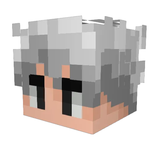 KowXaan Minecraft avatar head, 3D render