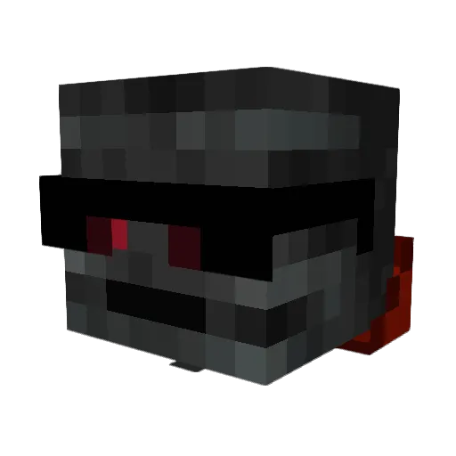 Kowait Minecraft avatar head, 3D render