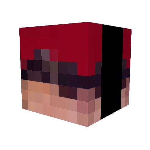 Kowall_ Minecraft avatar head, 3D render