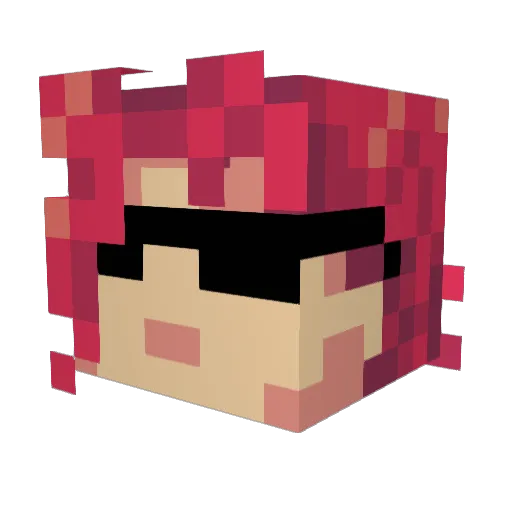 Kowalski_09 Minecraft avatar head, 3D render