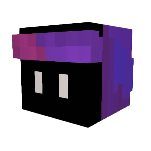 Kowboy4ik Minecraft avatar head, 3D render