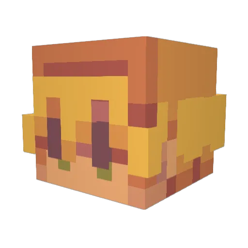 Kowen1502 Minecraft avatar head, 3D render