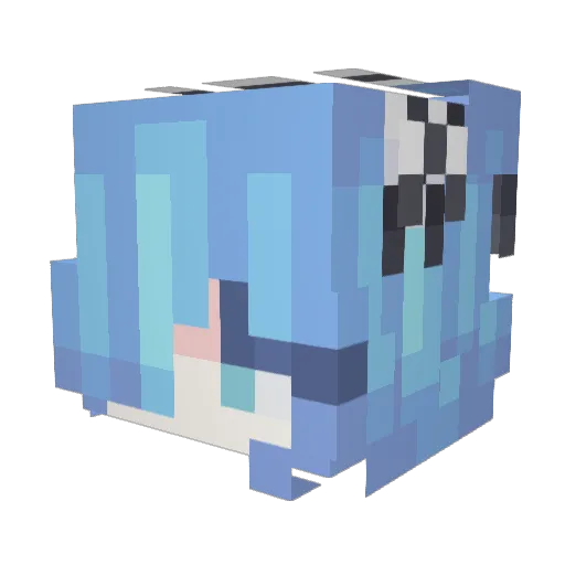 Kowi007 Minecraft avatar head, 3D render