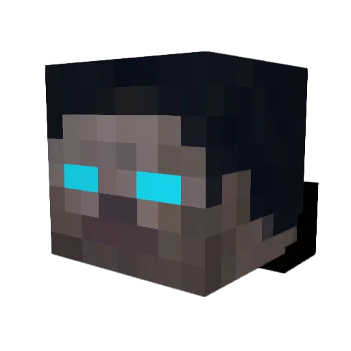 Kowinator Minecraft avatar head, 3D render