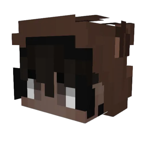 Koxic Minecraft avatar head, 3D render