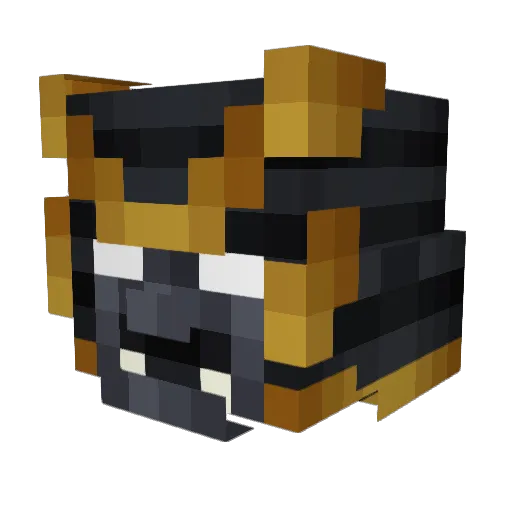 KoxinHell Minecraft avatar head, 3D render