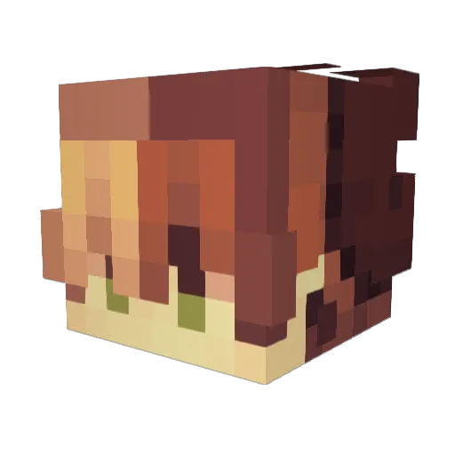 Koyahhh Minecraft avatar head, 3D render