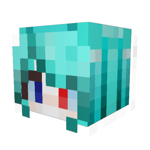 Koyanrush Minecraft avatar head, 3D render