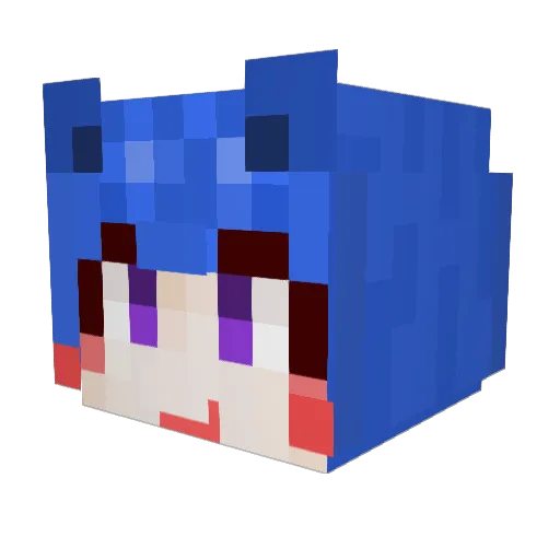 Koyeh Minecraft avatar head, 3D render