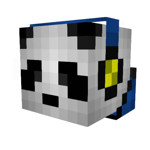 Koyix Minecraft avatar head, 3D render