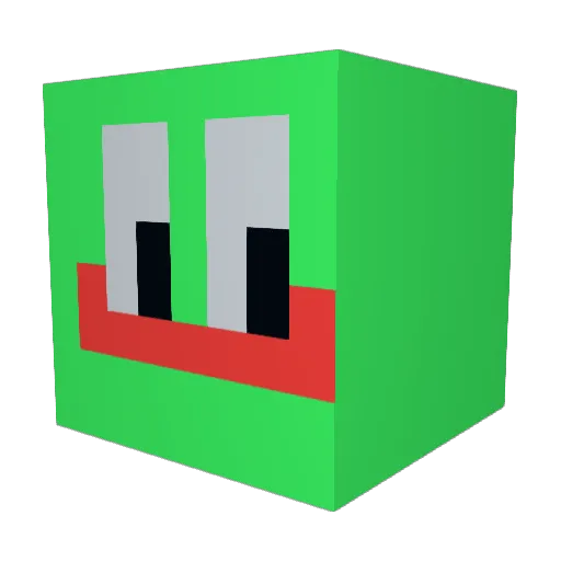 Koyorii Minecraft avatar head, 3D render